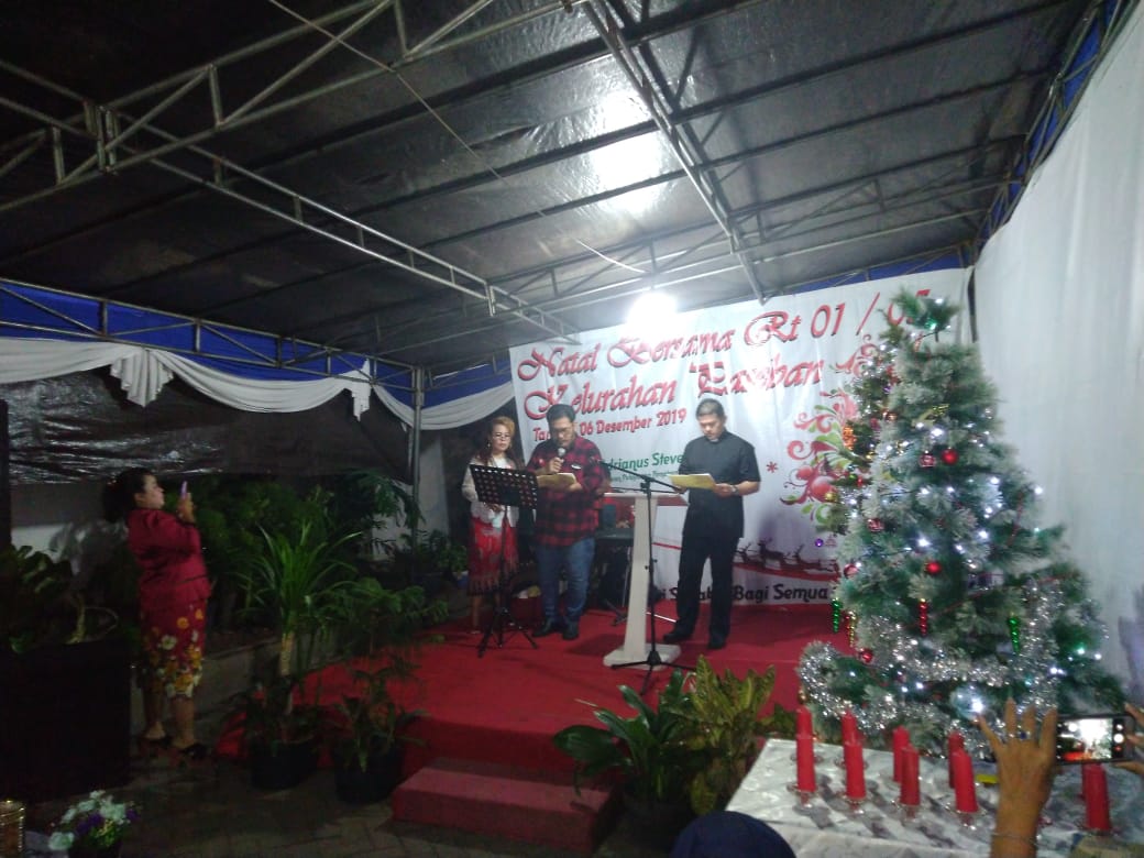 Babinsa Koramil 03/ Senen Hadiri Perayaan Natal Bersama di Wilayah Binaan