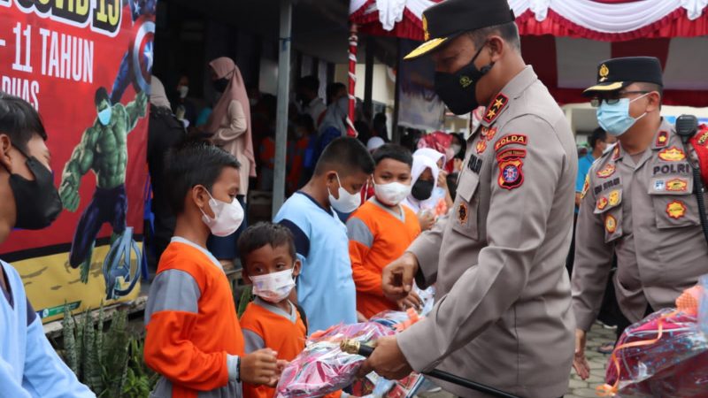 Kembali, Kapolda Kalteng Tinjau Vaksinasi Covid-19 Bagi Anak Di Wilkum Polres Kapuas