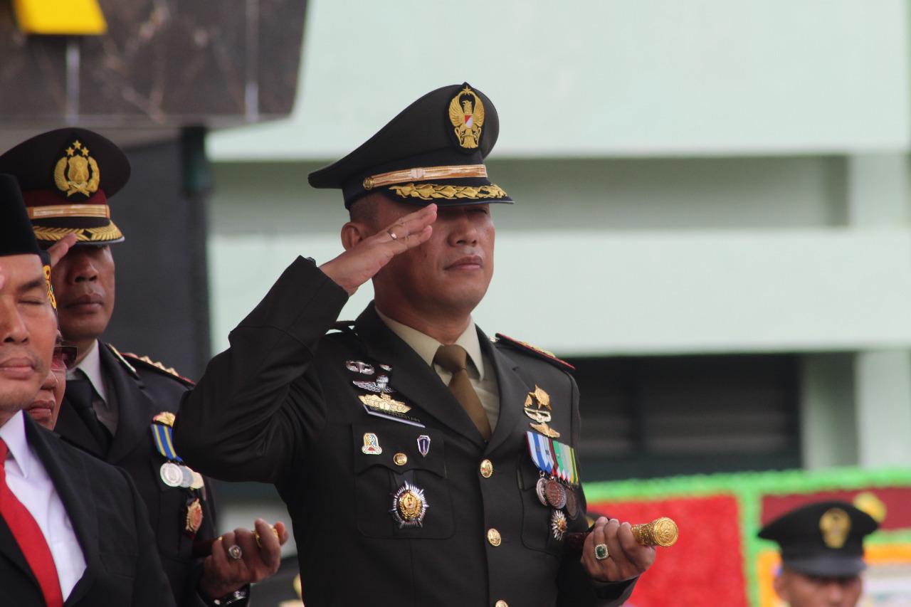 Hadiri Peringatan HUT TNI ke 77, Dandim Palangka Raya Imbau Prajurit Jaga Kepercayaan Masyarakat