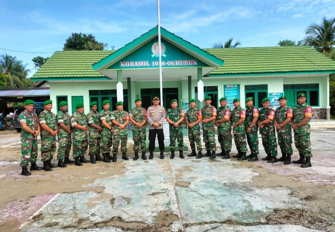 Pabung Gumas Terima Kunjungan Kapolres Sebagai Wujud Sinergitas TNI-Polri di Wilayah