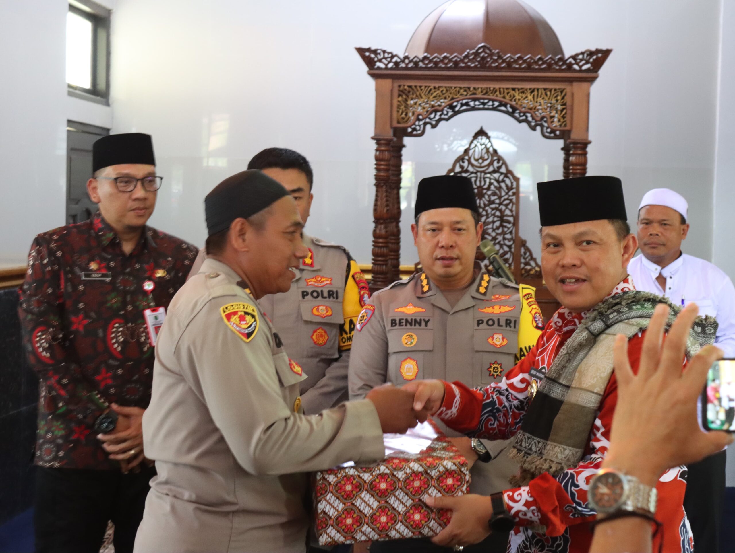 Pj Bupati Barsel Hadiri Acara Kunjungan Asistensi Dan Supervisi OMP 2024 Itwasda Polda Kalteng di Mapolres Setempat