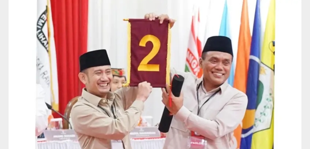 Paslon Fairid Naparin dan Achmad Zaini Mendapat Nomor 2 Lanjutkan