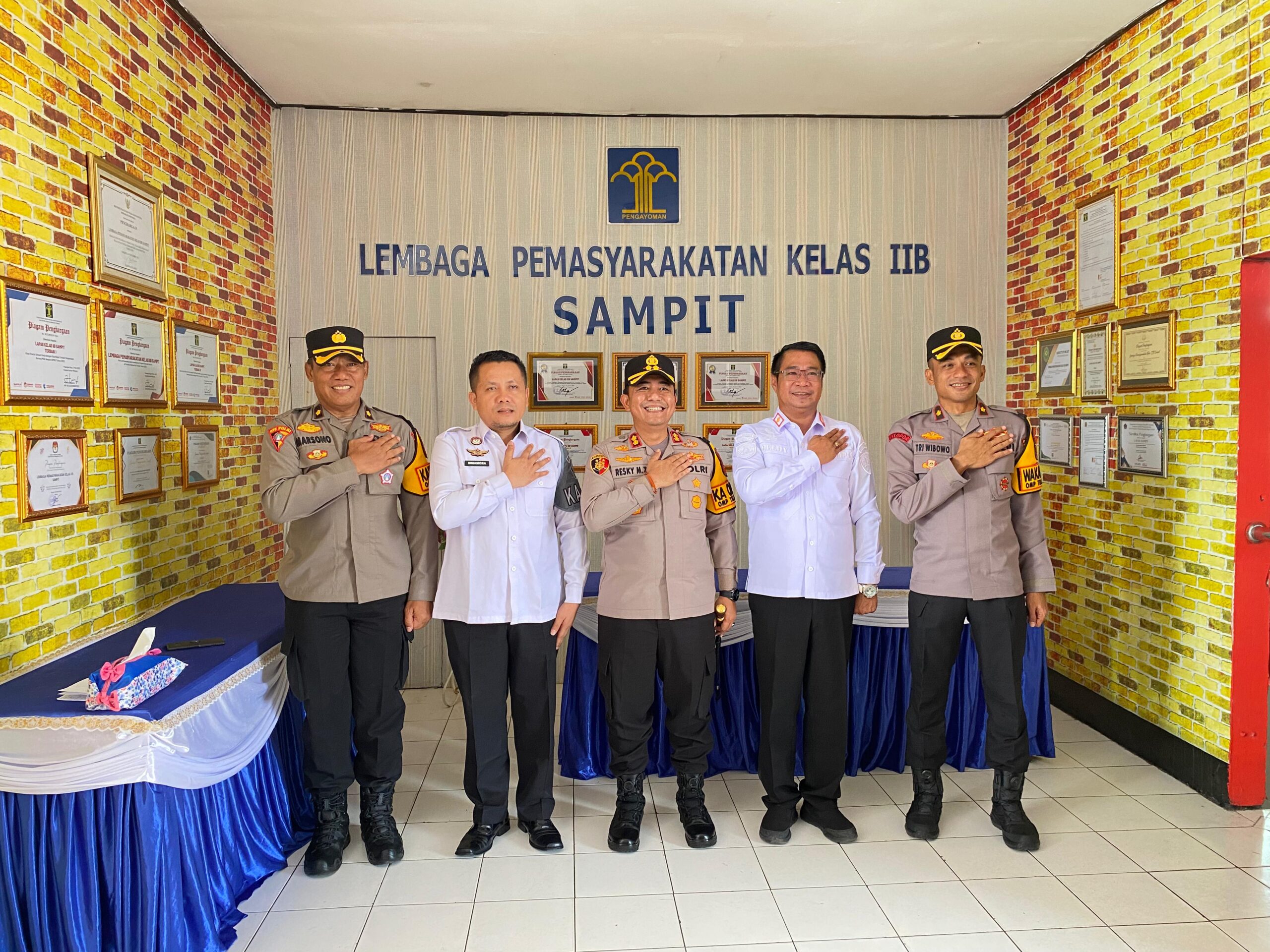 Lapas Sampit terima Kunjungan dari Kepolisian Resor Kotawaringin Timur