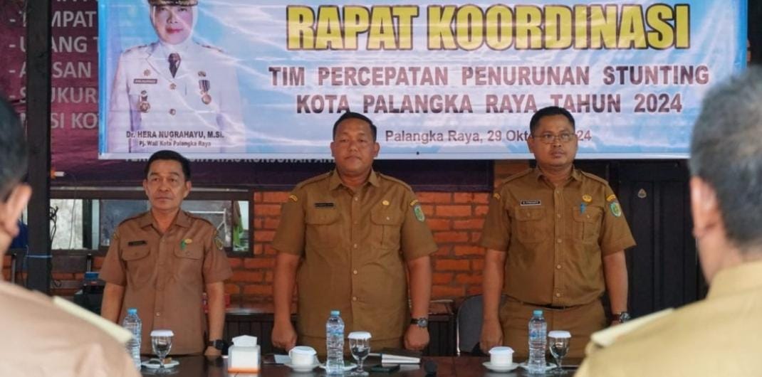 Gelar Rakor Tim Percepatan Penurunan Stunting Kota Palangka Raya