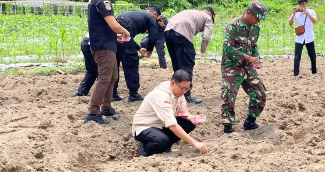 PJ Sekda Sukma Yogi Yudistira Ikut Kunker Kapolres dan TNI Dukung Ketahanan Pangan 